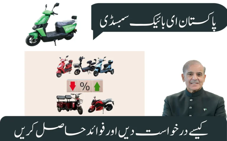pakistan e bike subsidy how to apply and get benefits