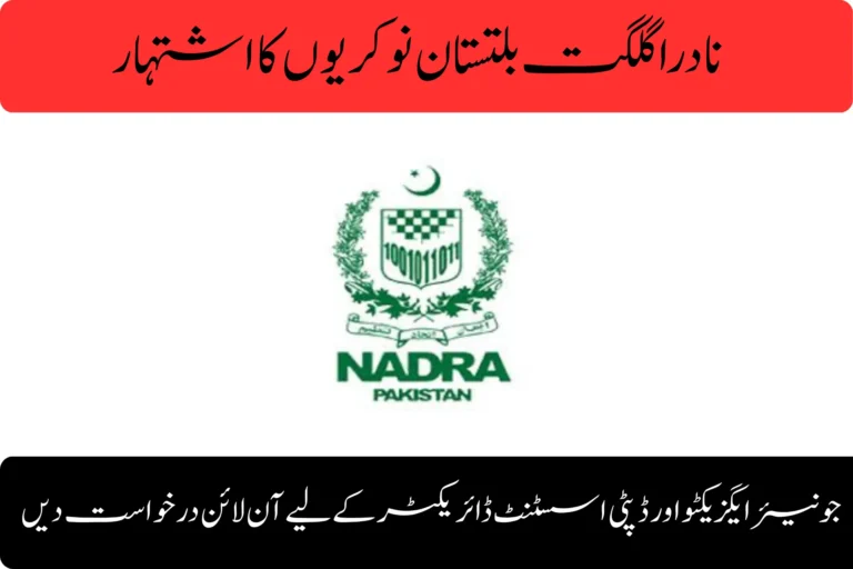 NADRA Gilgit Baltistan Jobs 2026 Advertisement : Apply Online for Junior Executive & Deputy Assistant Director nadra gilgit baltistan jobs advertisement apply online for junior executive deputy assistant director