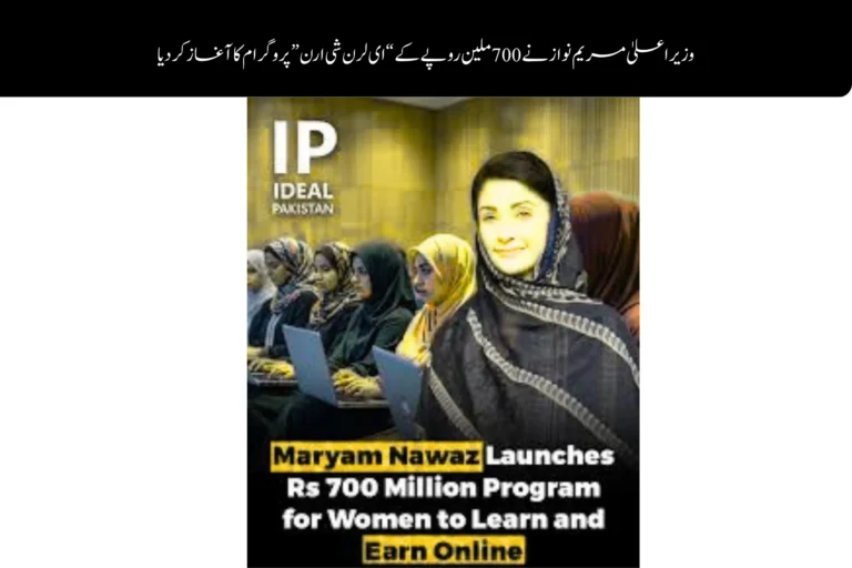 cm maryam nawaz launches rs 700 million e learn she earn program
