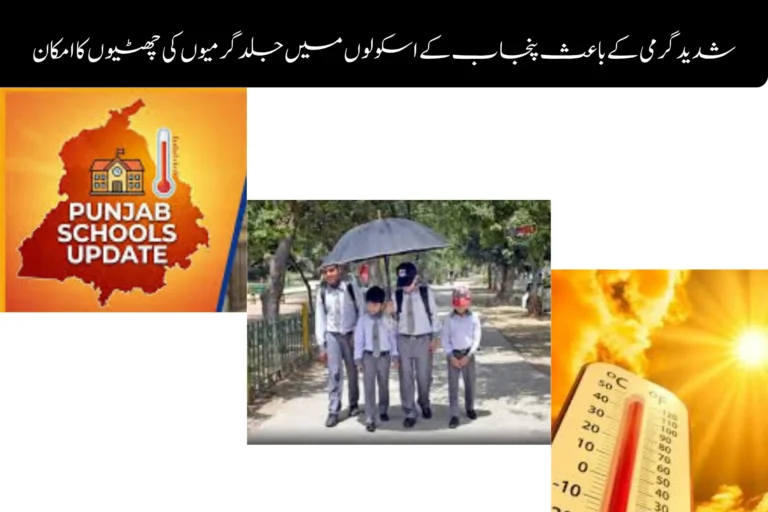 early summer vacations expected in punjab schools due to extreme heat