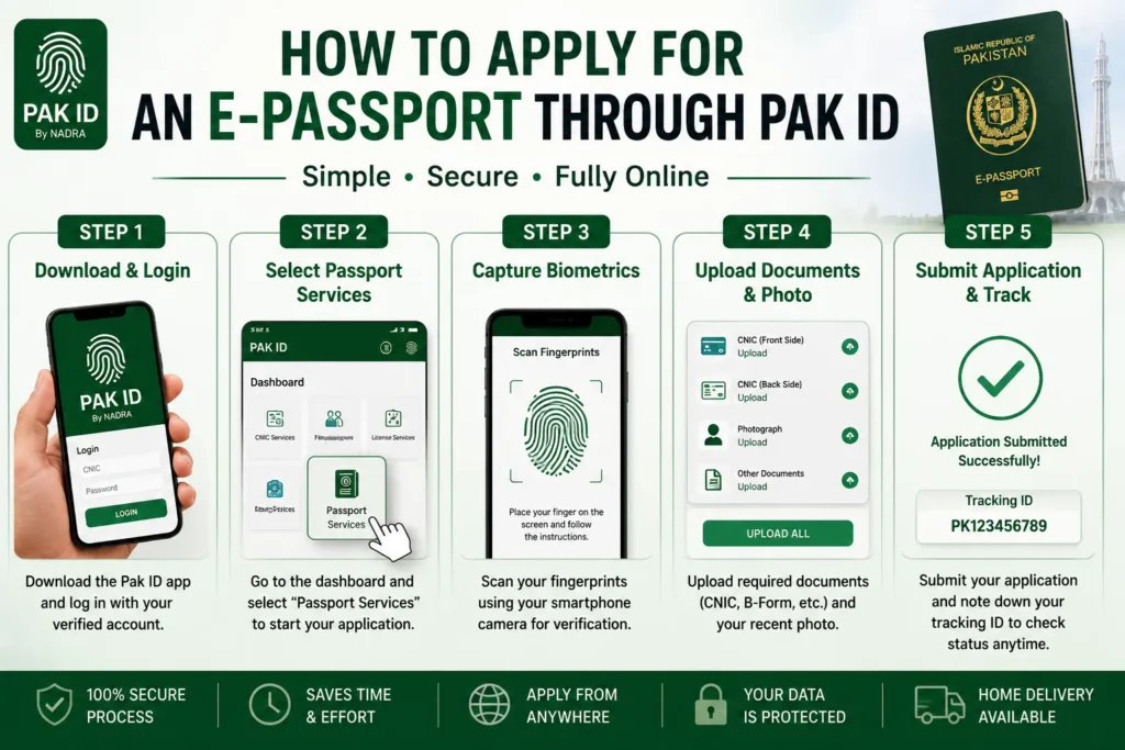 apply e passport online pakistan pak id cashless payment guide 1