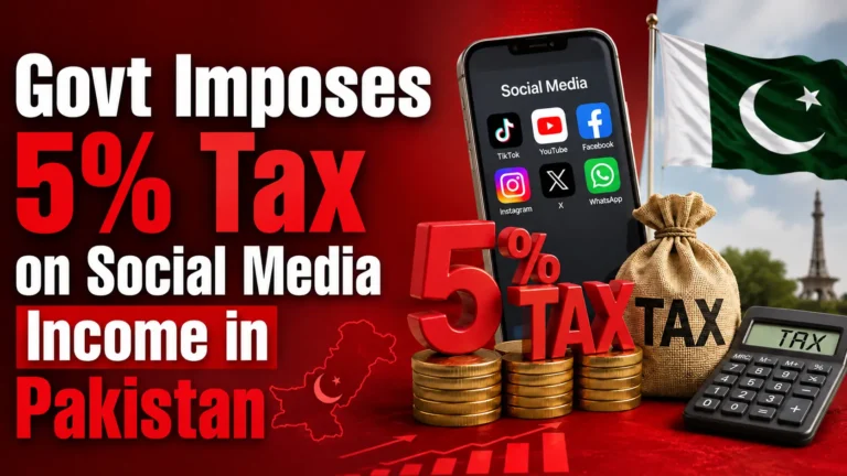 pakistan 5 percent tax social media income finance bill 2026 27